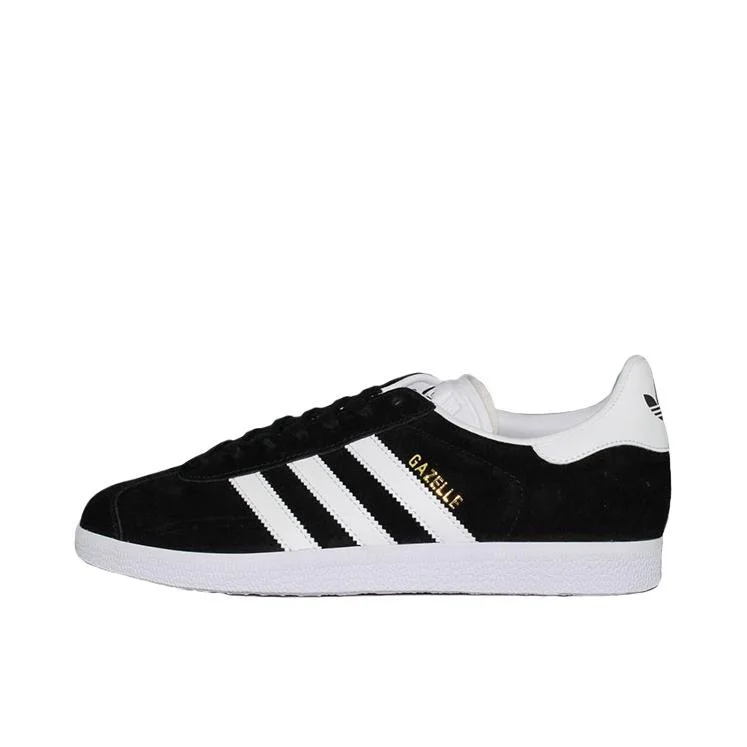 Adidas Originals Gazelle Men's and Women's Skateboarding Shoes Shock Absorber Wear Resistant Fashion Trend Training Blac