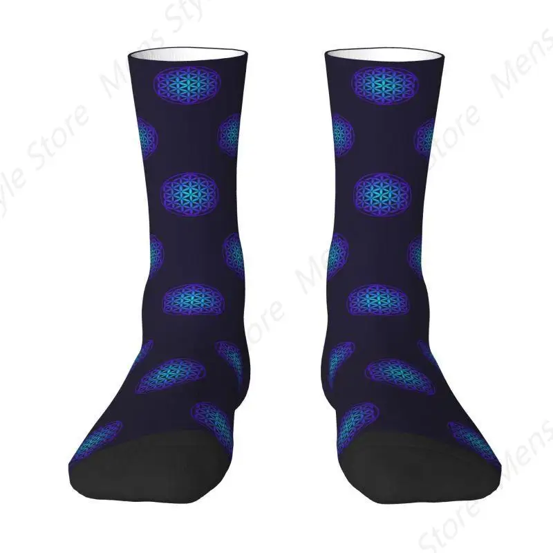 Cool Men's Symbol Flower Of Life Sacred Geometry Gift Idea Dress Socks Unisex Warm Comfortable 3D Printing Mandala Crew Socks