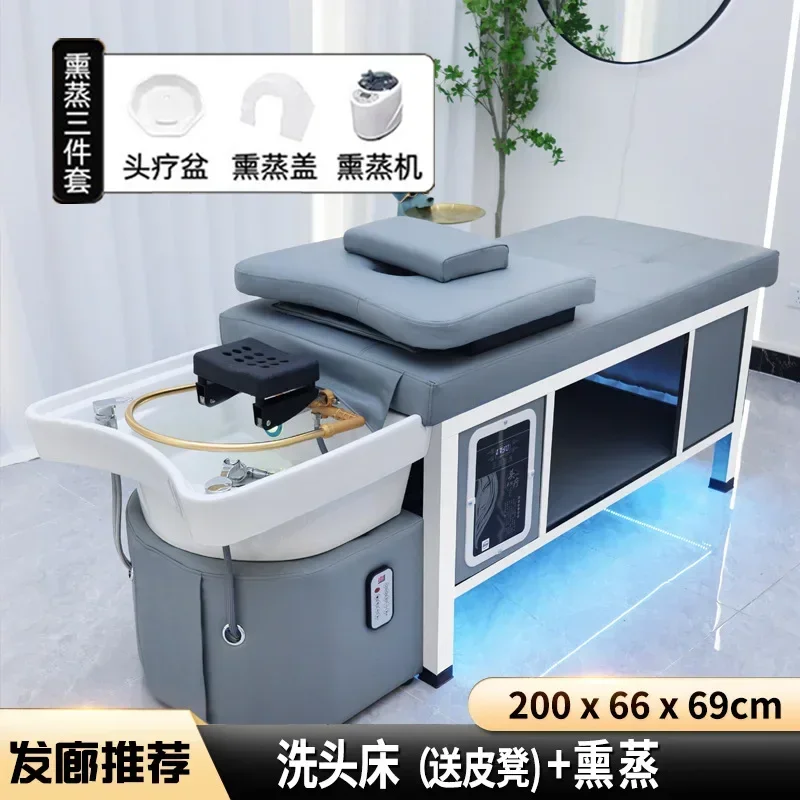 

Ceramic basin Thai shampoo bed Electric intelligent massage bed