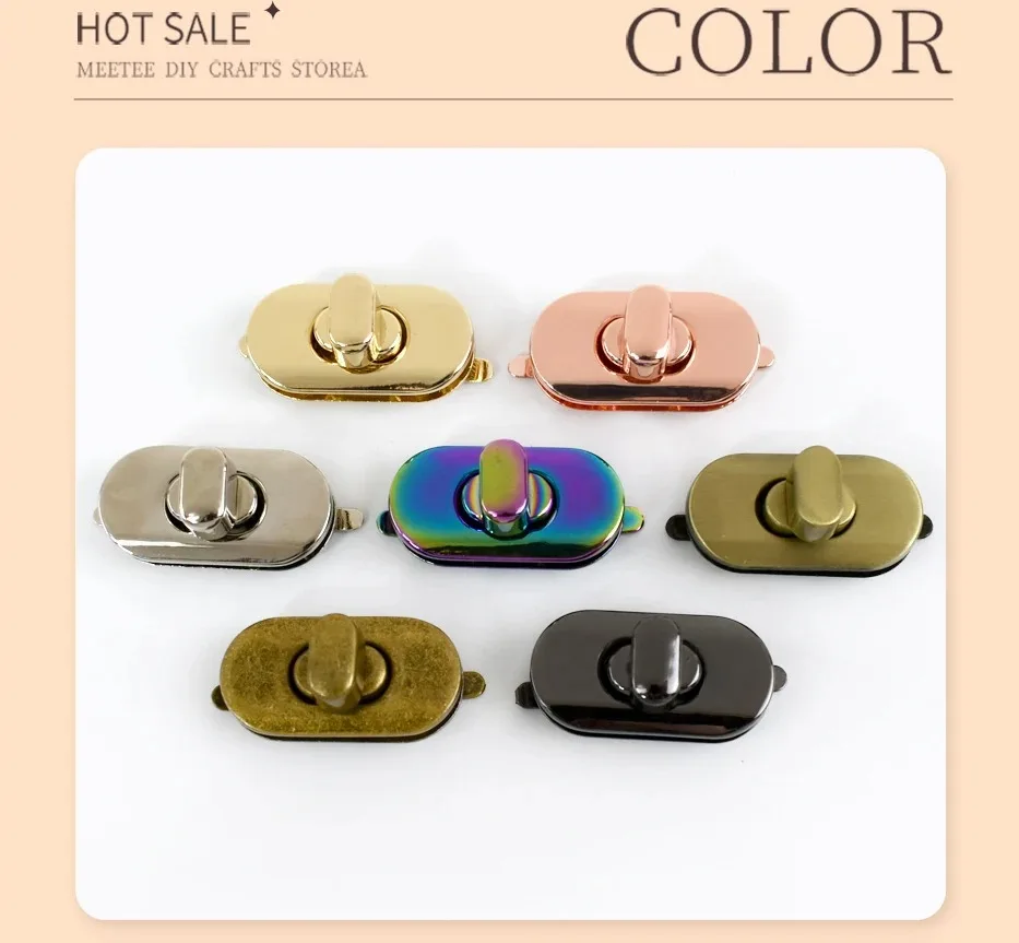 2/3/5Pcs Deepeel 35*18mm Metal Turn Lock Buckle for Purse Handbag Replace Twist Locks Wallet Closures Clasps Bag Accessories