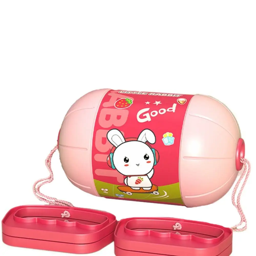 ABS tirando bolas de velocidad elásticas juguete interactivo con combinación de luz lanzadera bola mano tirar juegos deportivos doble tirón bola juguete