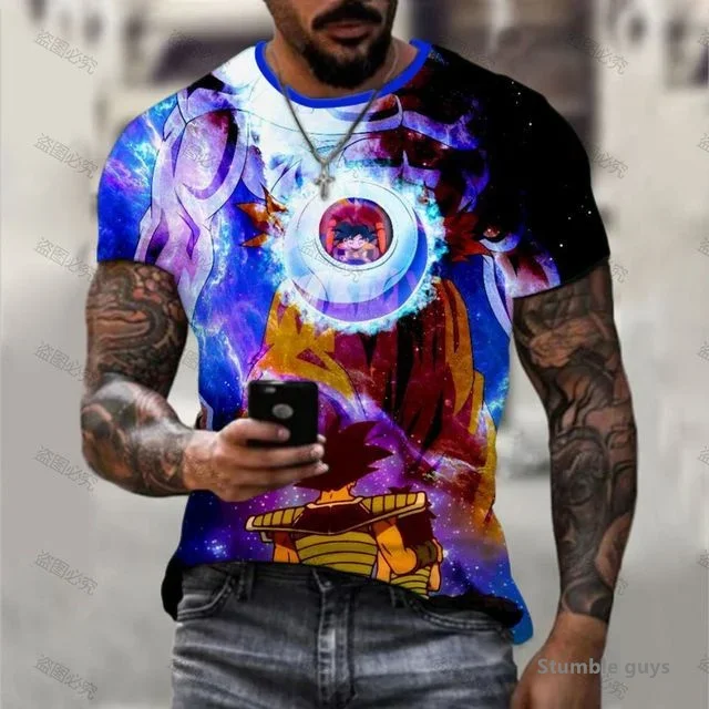 2026 Sommer Herren Goku T-Shirt Dragon Ball Kakarot Vegeta T-Shirt Super Saiyan Japanische Anime-Kleidung