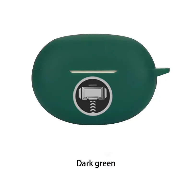 غطاء جراب سماعة أذن برسوم كرتون مارفل لهواتف Realme Buds Air5 Pro ، سماعات أذن لاسلكية من السيليكون ، صندوق شحن ، غلاف واقي مع خطاف