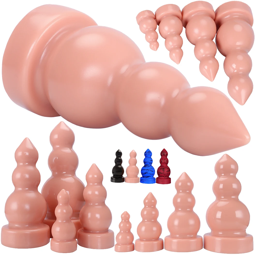 NEW Fantasy Huge Knot Anal Plug Adult Sex Toys Super Big Anal Butt Plug For Women Men Gay Big Anal Dildos Dilator Training Plug