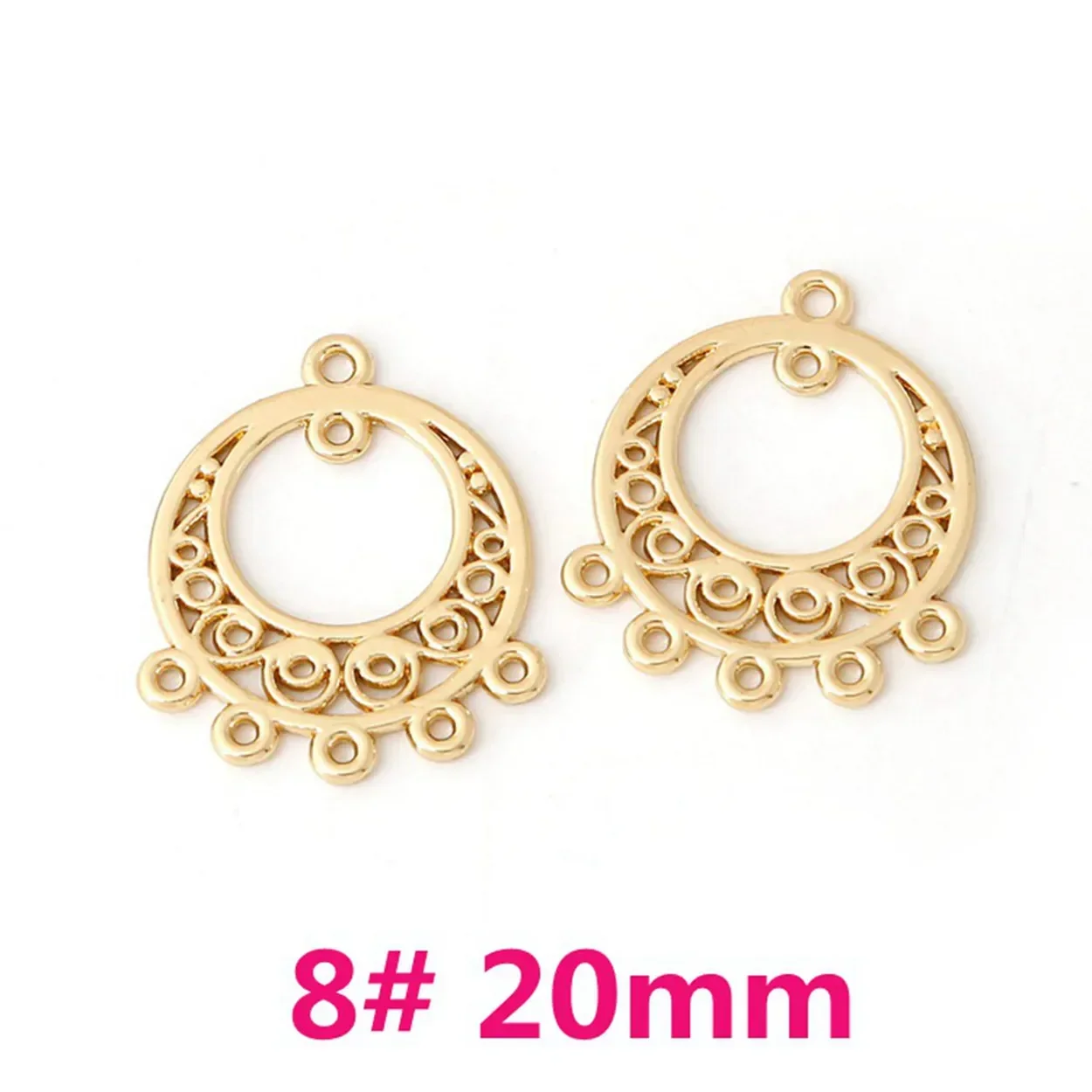 

Light Gold Color Metal Earring Chandelier Connectors Bails Wholesale Lot for Jewelry Making DIY Dangle Earring Findings