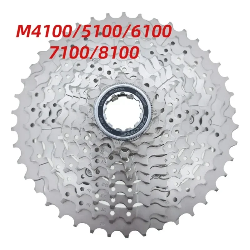 Shimano Deore CS M4100/5100/6100/7100/8100 Cassette 10/11/12S K7 42/ 46/51T Mountain Bike Sprocket 10/11/12V MTB Flywheel