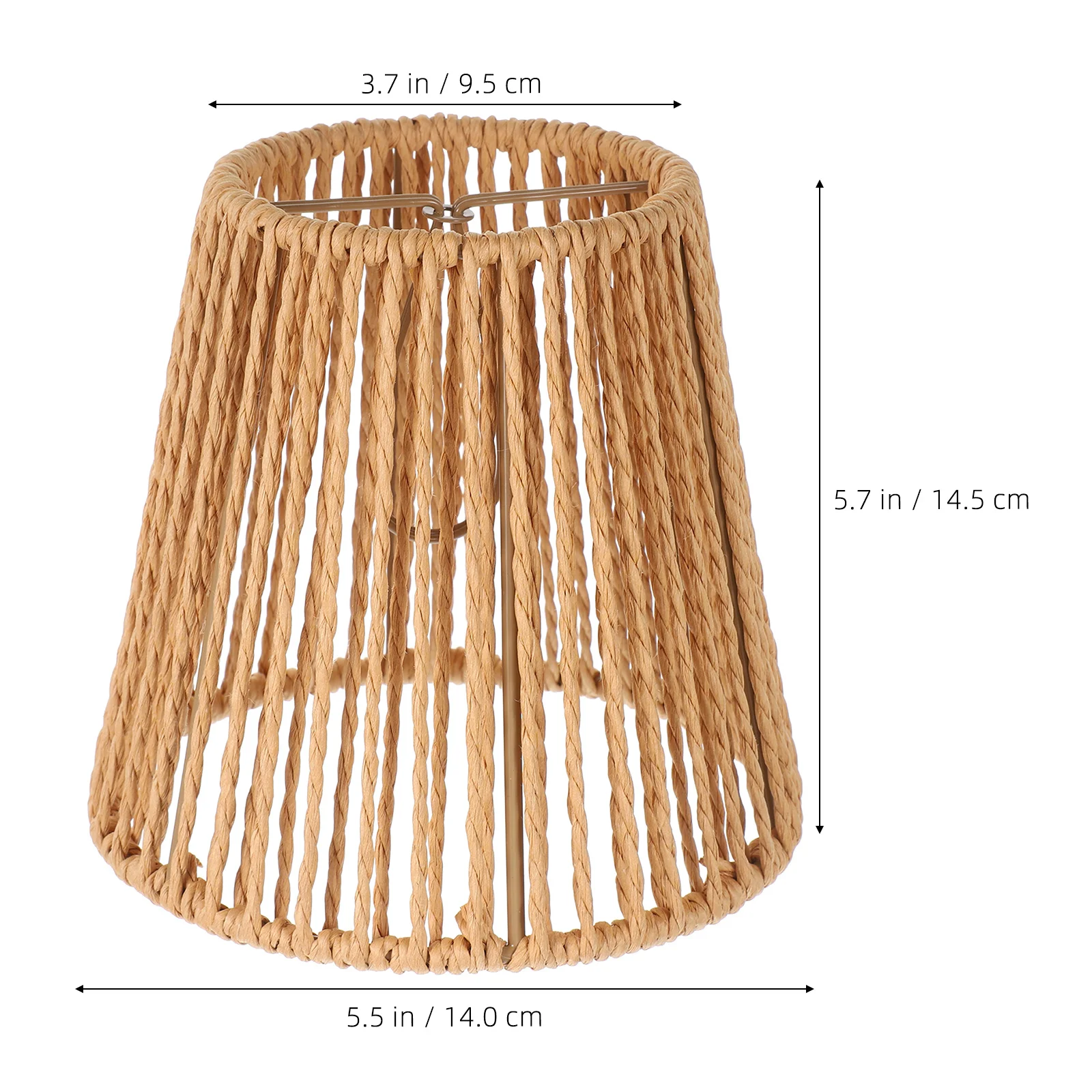 

Striped Woven Lampshade Rustic Paper Rope Ceiling Light Cover For Pendant Lamp Replacement Hanging Lamp Shade Barrel