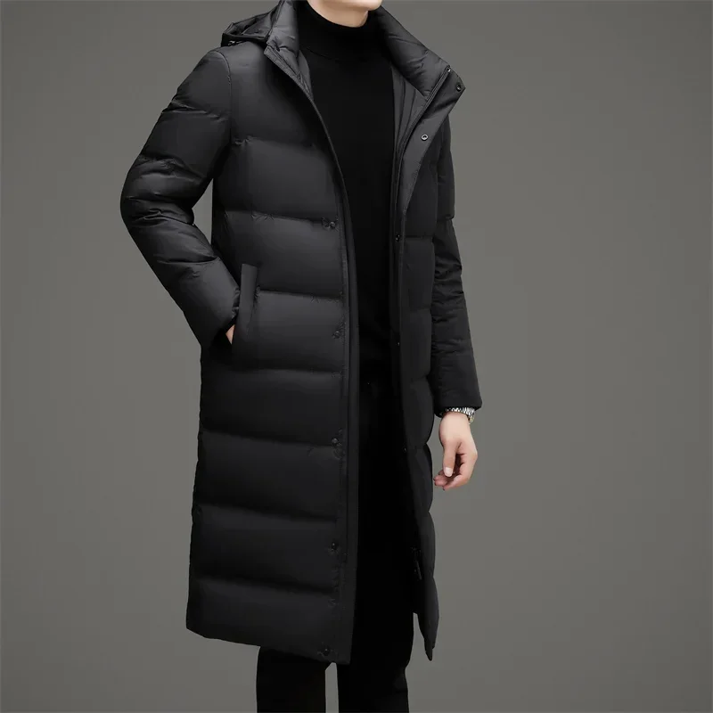 Long Down Jacket Man Male Cold Coat for Winter Designer Clothes Men Padded Padding Men's Wind Casual Sack