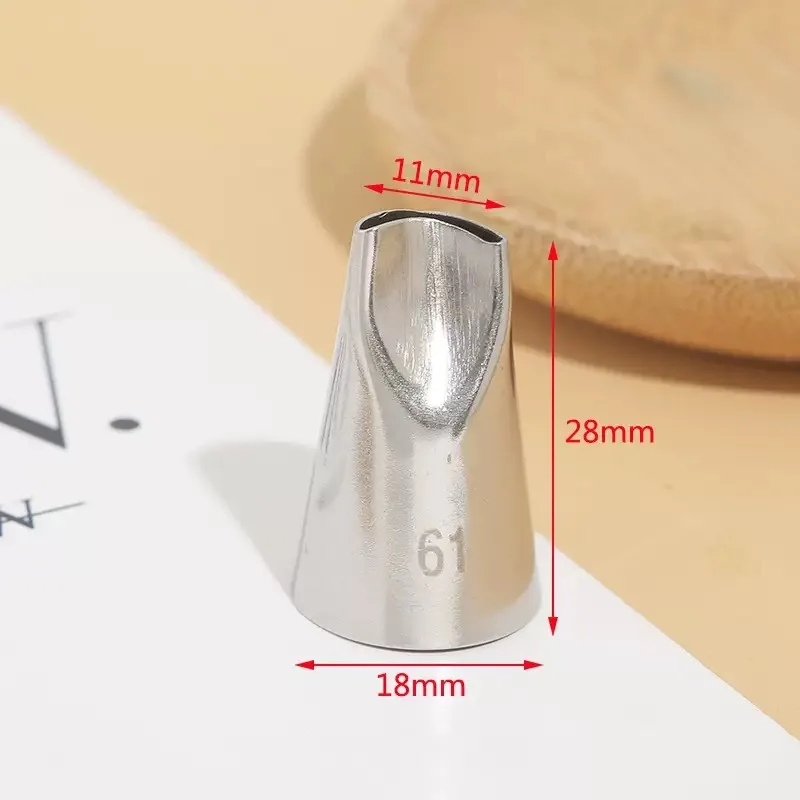 #61 Cake Cream Decoration Tips Piping Nozzle Stainless Steel Pastry Nozzle Cake Piping Tools Create Pinecone Freesia Small Size