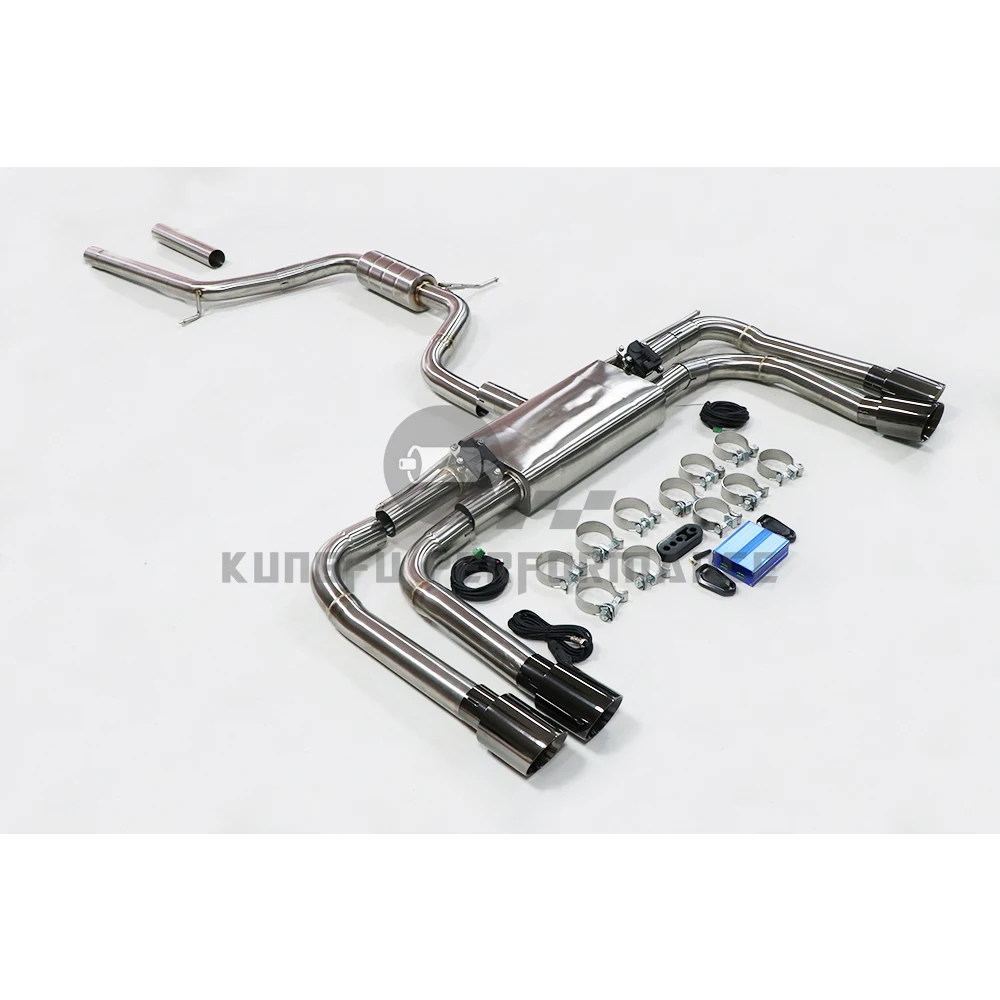 

KUNGFU PERFORMANCE SS304 Sport Exhaust System for AUDI A3 8V Quattro 2.0L Turbo Cat-Back