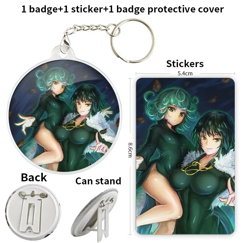 Tatsumaki Anime Character Game Soft Button Badge Brooch anchor Peripherals Pin Lapel Fashion Children's gift Personalized