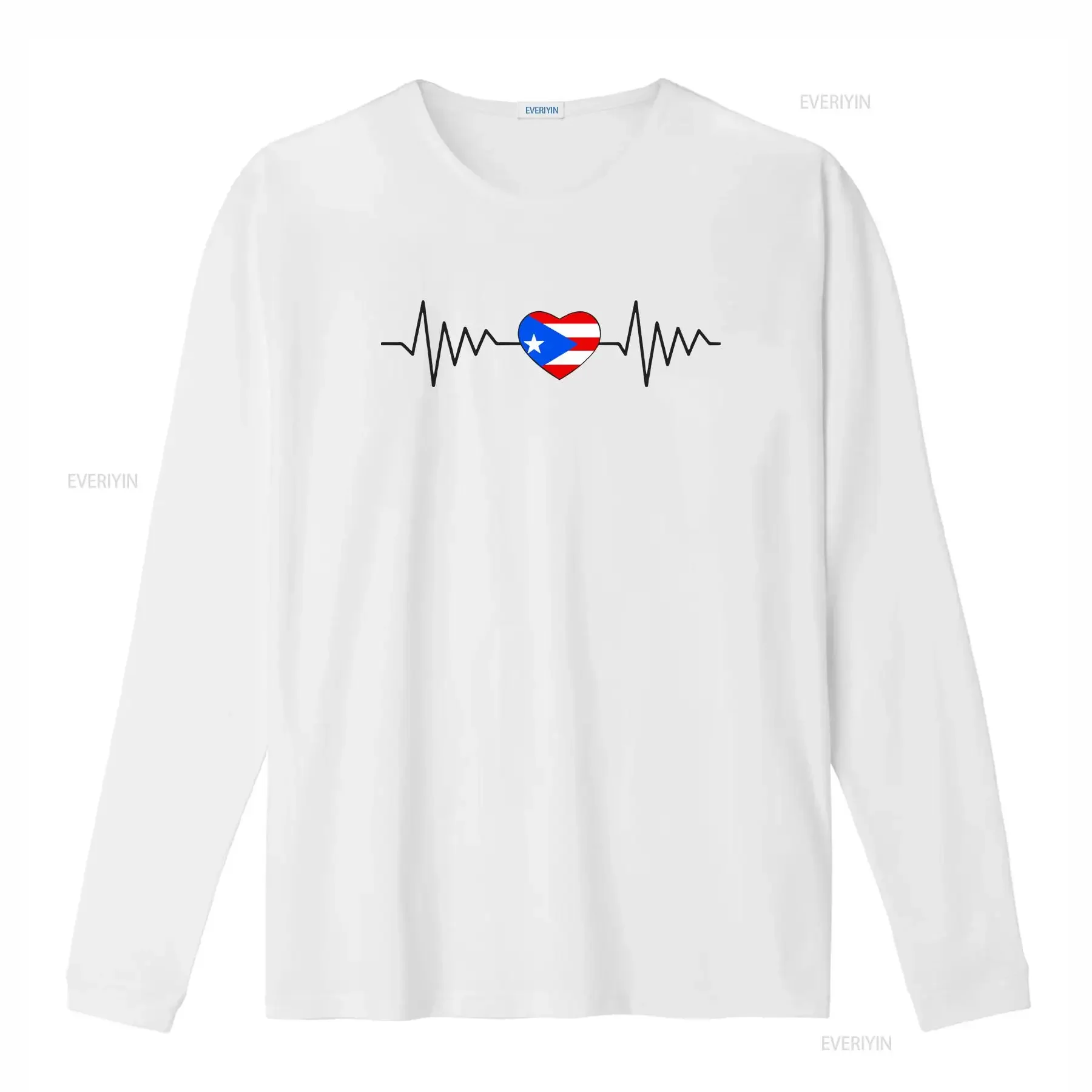 Puerto Rico Flag Heart Lifeline T Shirt PR Father's Day Mother's Birthday vintage Washed Casual Stretched Comfortable