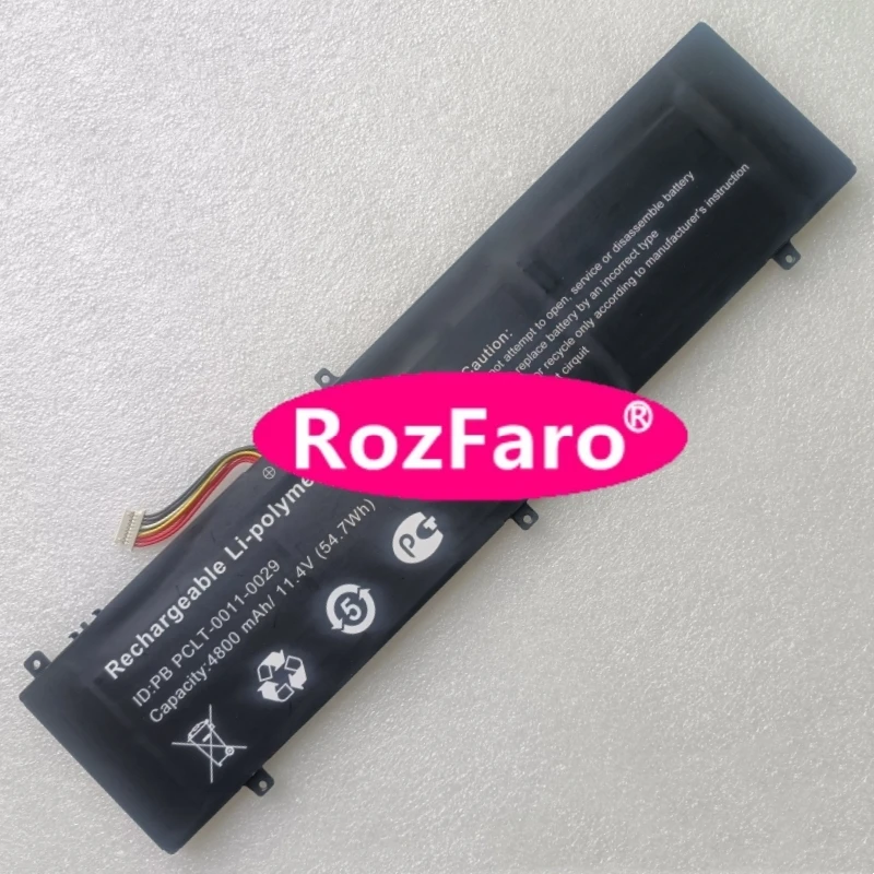 

RozFaro PB PCLT-0011-0029 W041-F156-BT-3 11.4V/11.55V 4800mAh/5000mAh Laptop Battery For ROMBICA MyBook Zenith R9 PCLT-0029