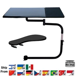BL-OK010S Full Motion Chair Clamp Keyboard Holder Laptop Desk+ Square Mouse Pad +Chair Arm Clamp Elbow Wrist Support Mouse Pad