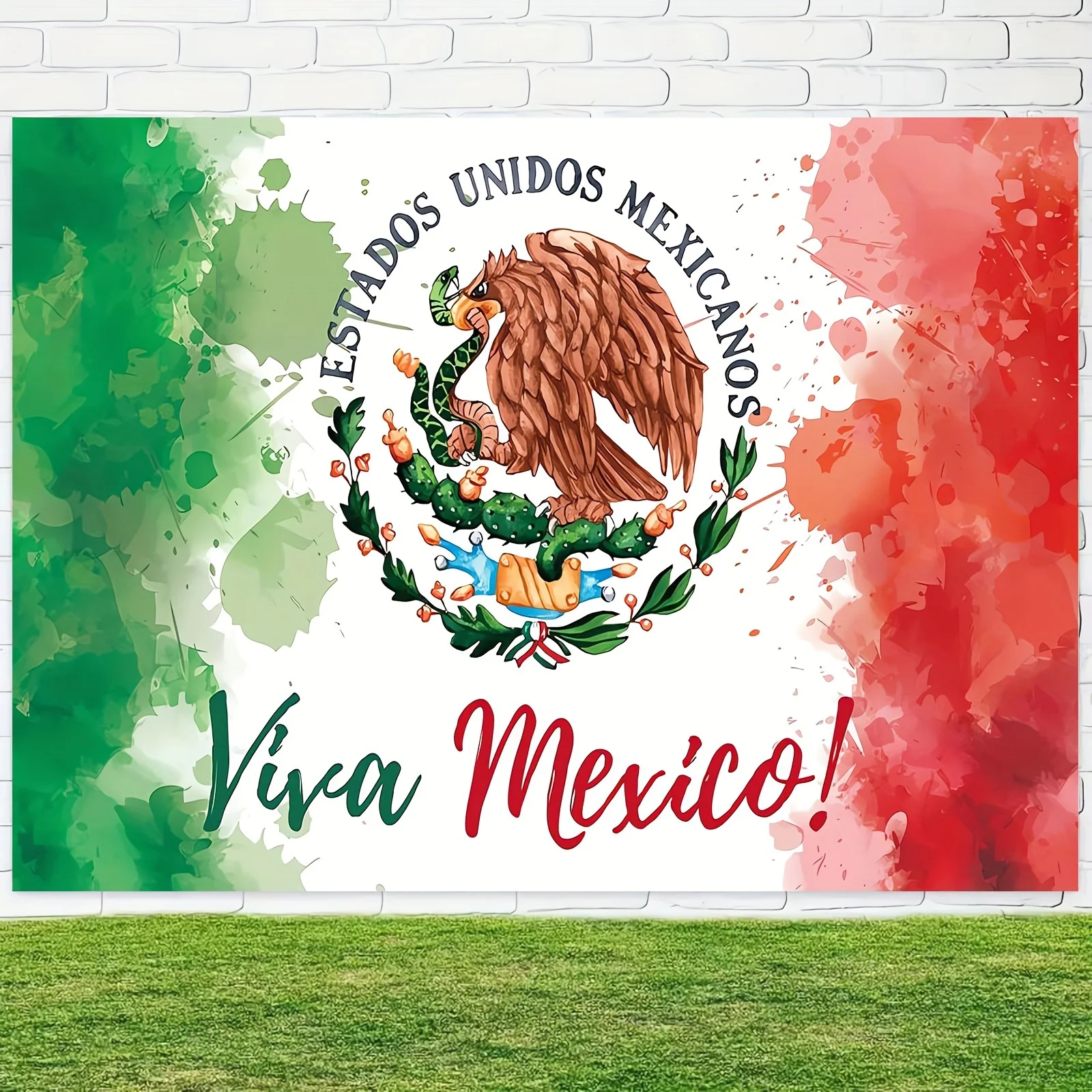 Mexican background banner Independence Day party photography background wall decoration, party decoration supplies