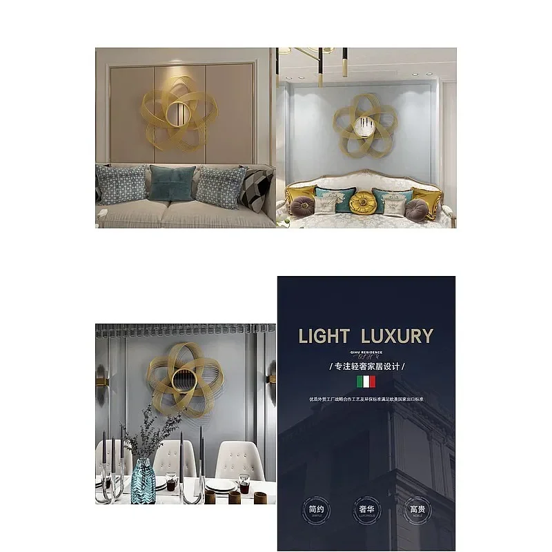 BJ American Retro French Luxury Wall Mirror, Italian Minimalist Hanging, For Home, True Image