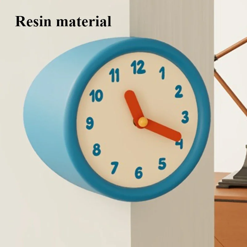 Nordic Wall Clocks Creative Living Room Wall Watch Bedroom Modern Silent Art Corner Clock Simple Home Decoration Accessories