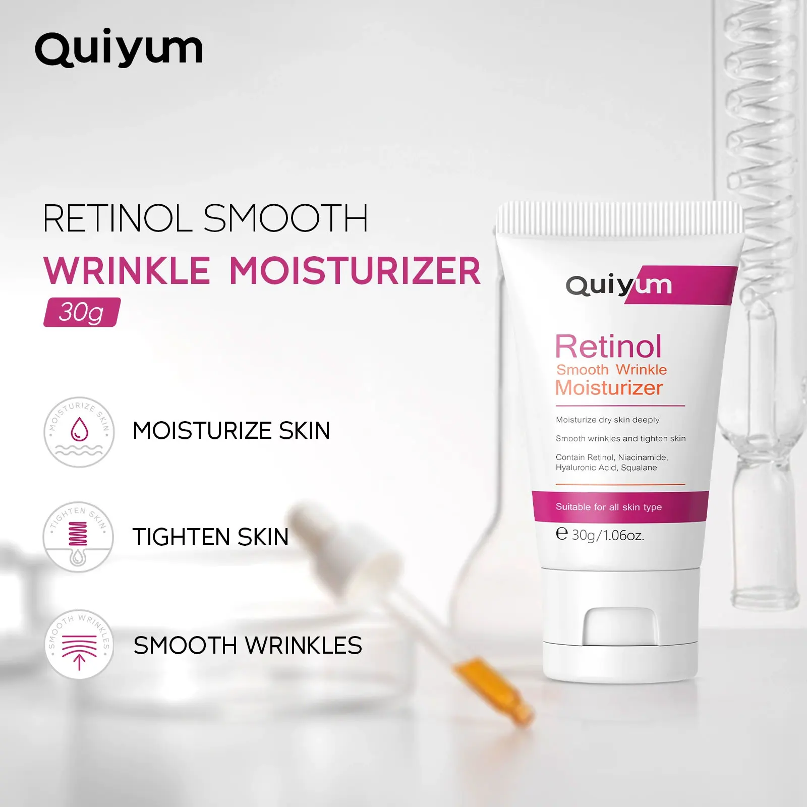 Retinol Cream 30g Moisturizing and Repairing Whitening and Wrinkle Removing Smoothing Skin
