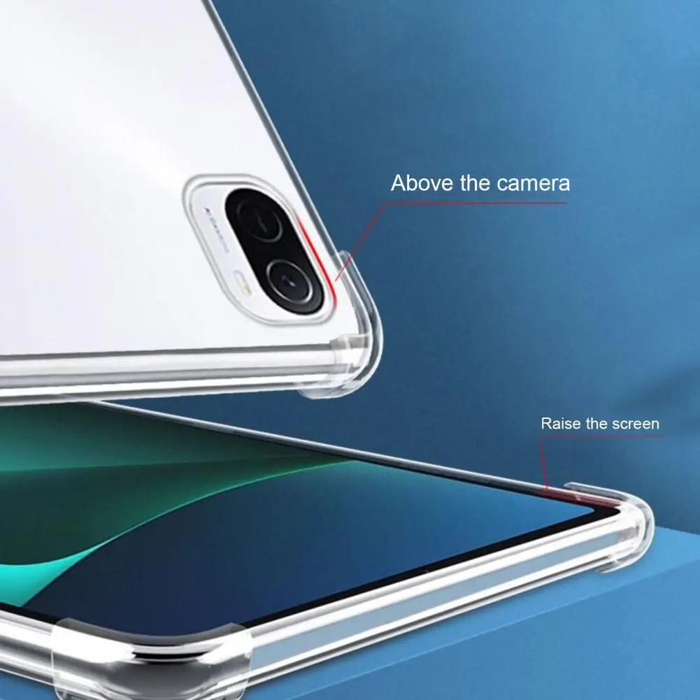 Etui TPU dla MiPad 5 Pro 11 Cal etui ochronne na Tablet cztery przezroczysty tył xiaomi Mi Pad 5 Mipad5 5Pro