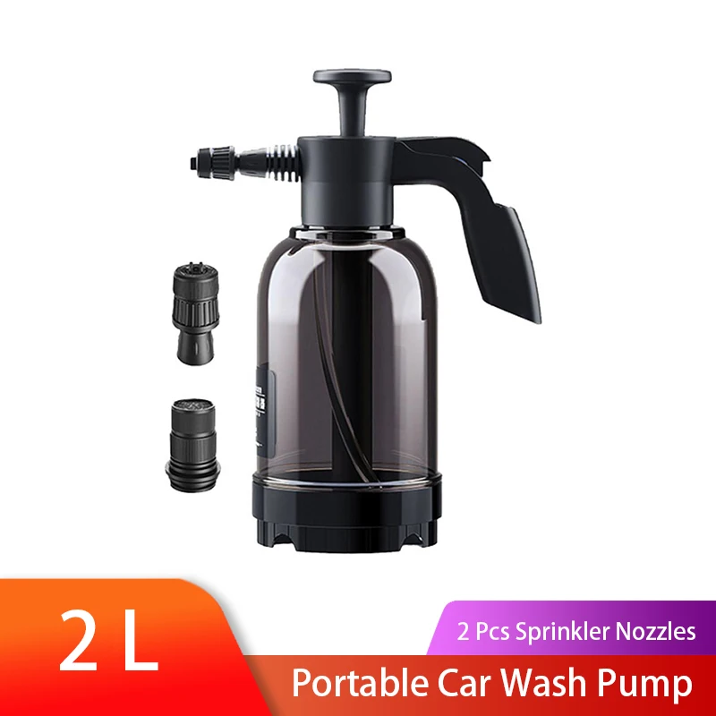 

Portable Multi Functional Hand Pressure 2L Lance Blaster Car Wash Pump Water Sprayer Foam Sprayer for Car Detailing IndoorOutdor