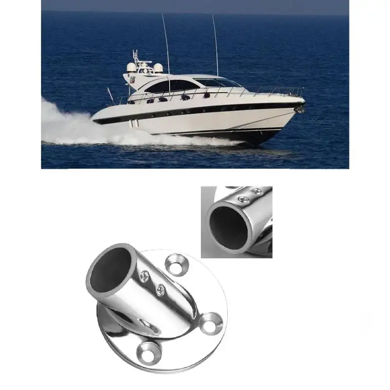1 Pc Stainless Steel Pipe Round Base Railing Round Bottom Socket 1\