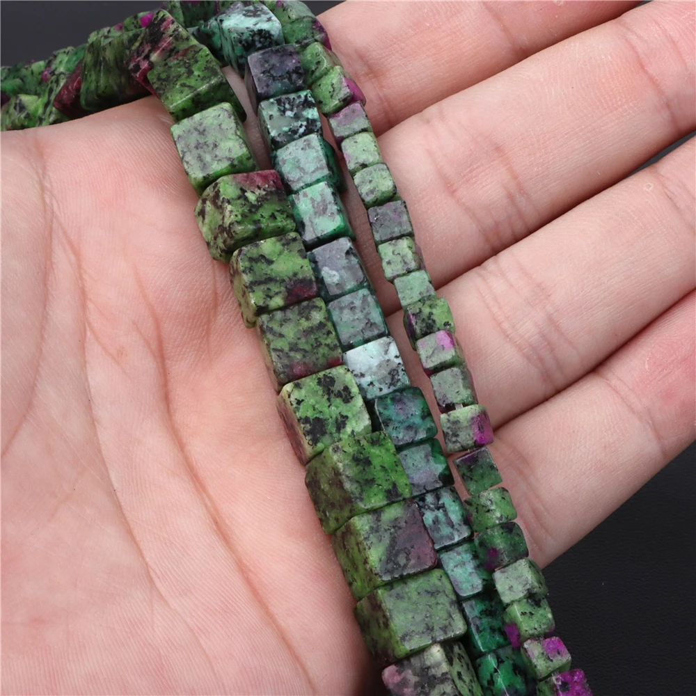 New Arrival Green Epidote Stone Bead Zoisite Jaspers Irregular Shape Loose Spacer Beads For Jewelry Making DIY Bracelet Necklace