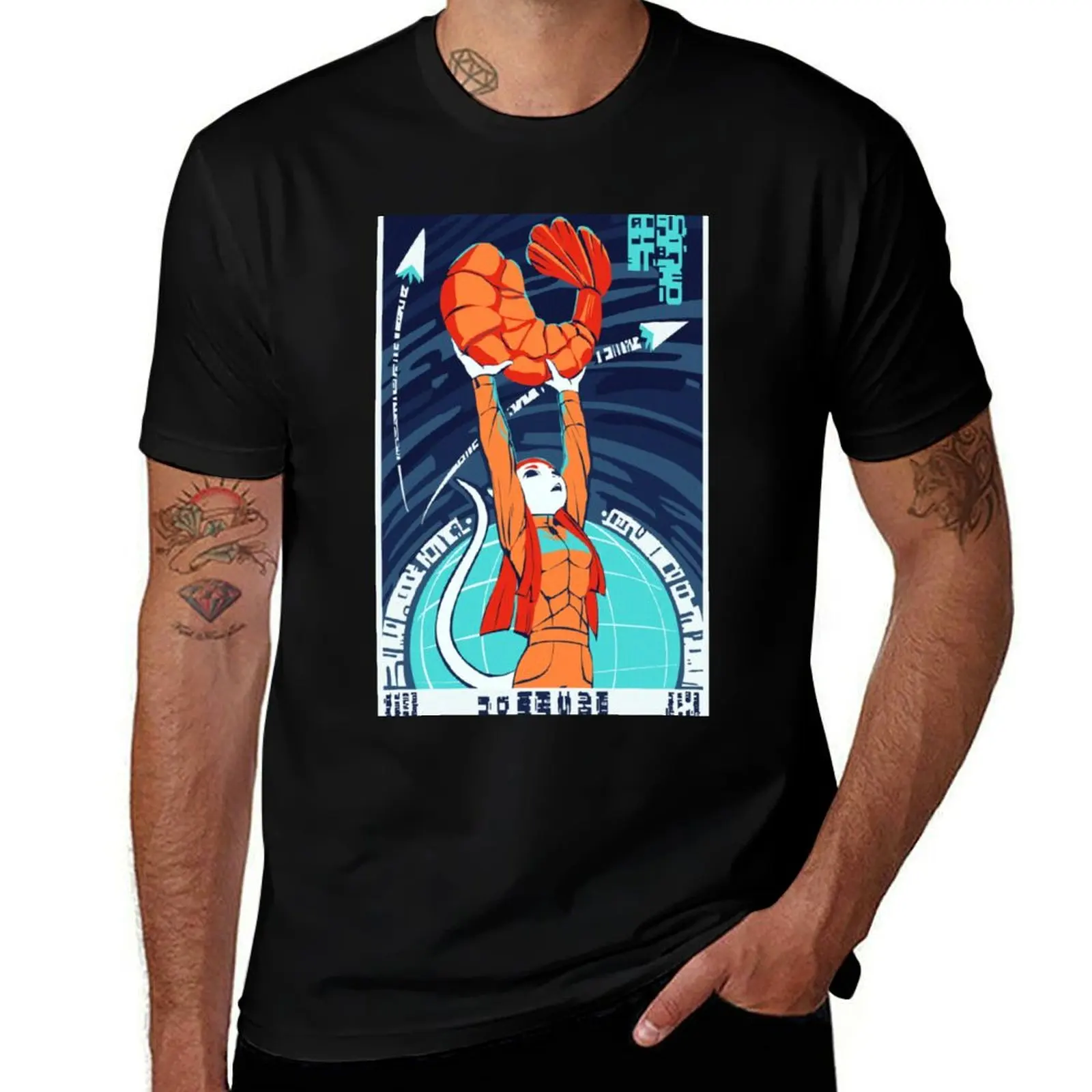 

In Shrimp We Trust T-Shirt quick-drying anime tshirt customs cute tops mens shirts graphic tee