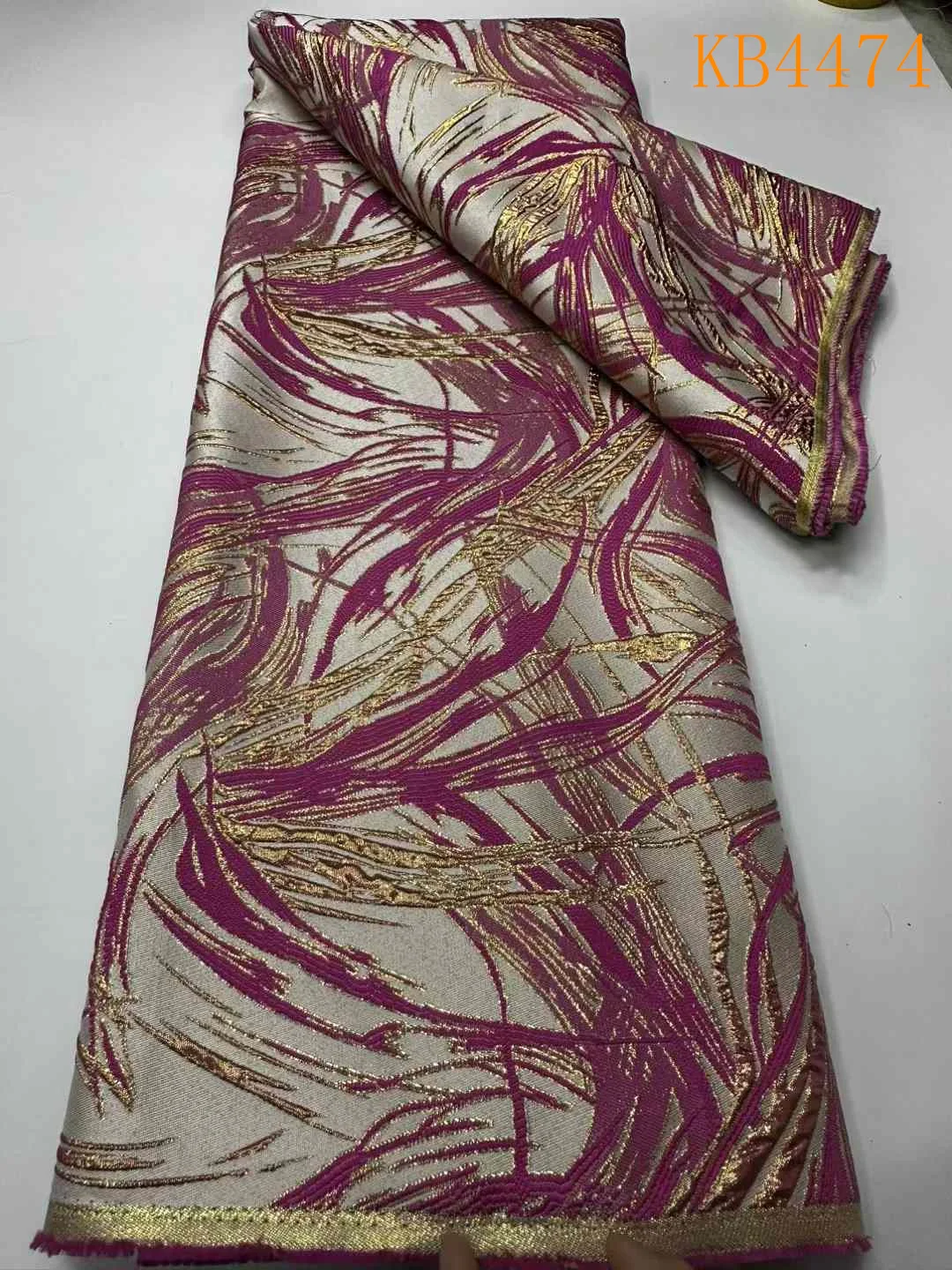 여성용 흰색 다마스크 천 브로카드, 자카드 레이스 브로케이드 직물, 나이지리아 녹색 도금 브로케이드 레이스, 2024 하이 퀄리티, KB4474