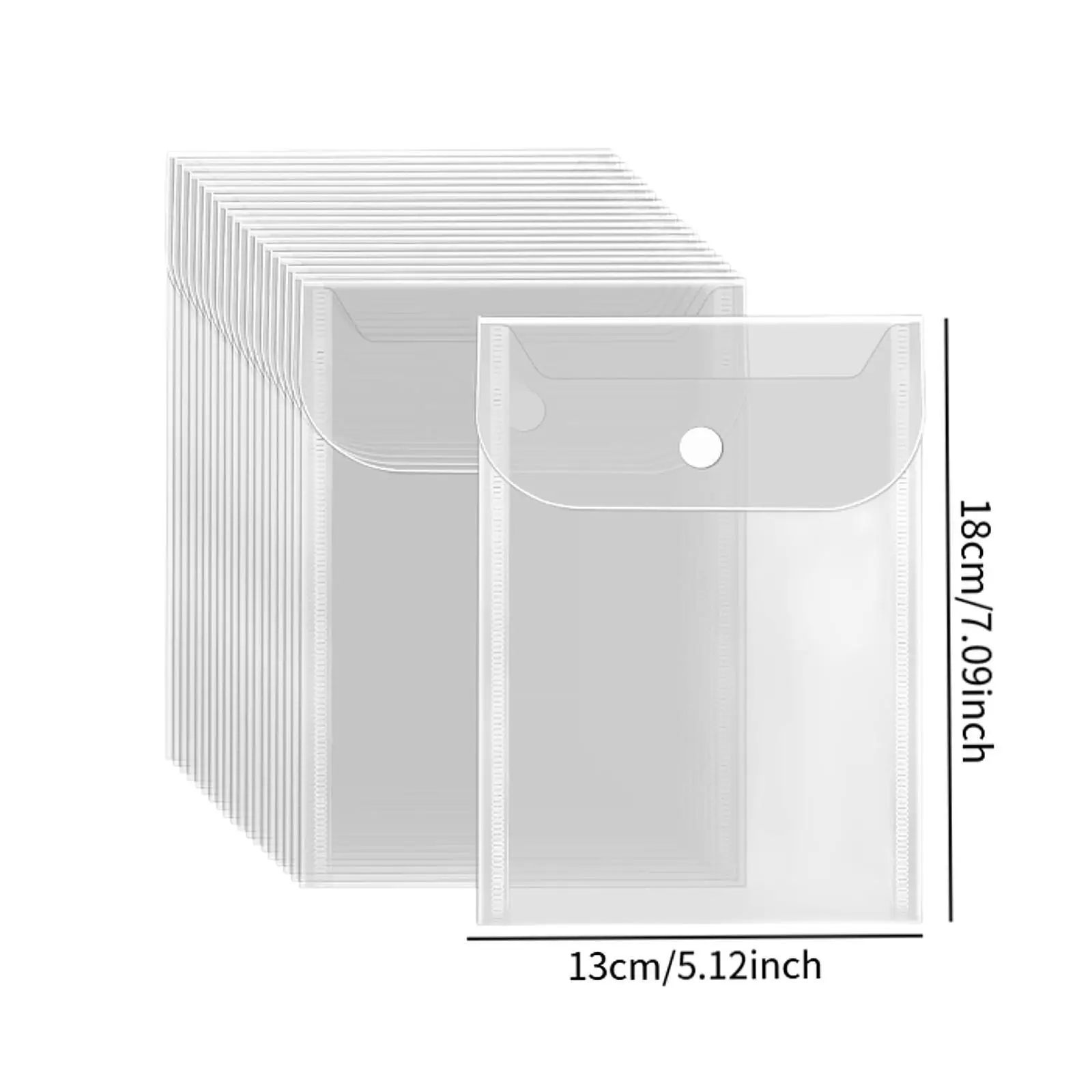 20x Clear Stamp and Die Storage Pockets File Folder for Information Paper Crafting Dies Embossing Newspapers Scrapbooking