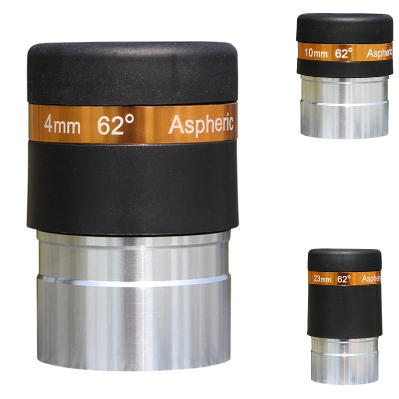 Telescope Eyepiece 1.25 Inch Wide Angle 62° Aspheric HD Fully Coated Telescope Accessory For Astronomical Telescope