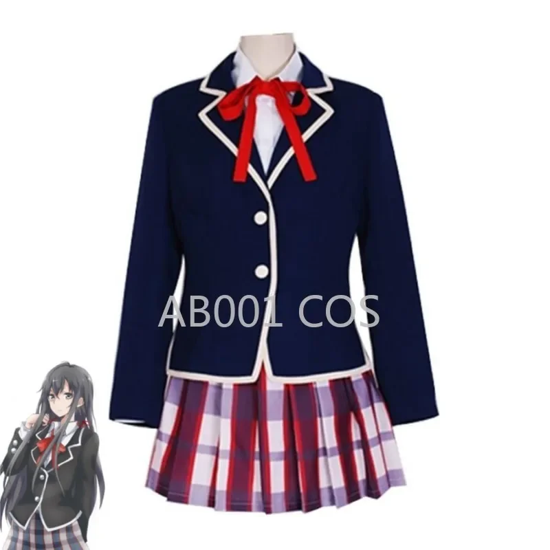 Anime Yukinoshita Yukino My Youth Romantic Comedy Is Wrong, As I Expected Teen SNAFU Cosplay Costume Wig School Uniform Hallowen