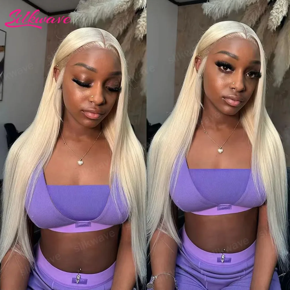 

40-дюймовый парик из натуральных волос, прямой, блонд 613, с HD-кружевной передней частью 13x6, прозрачный HD-кружевной фронтальный парик, окрашенный, 100% натуральные волосы