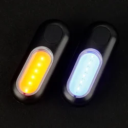 Bicycle 2 Light Colors in 1 Lamp COB LED 5 Modes W/ Mode Memory Rechargeable Internal Li-battery Seatpost and Belt Mount