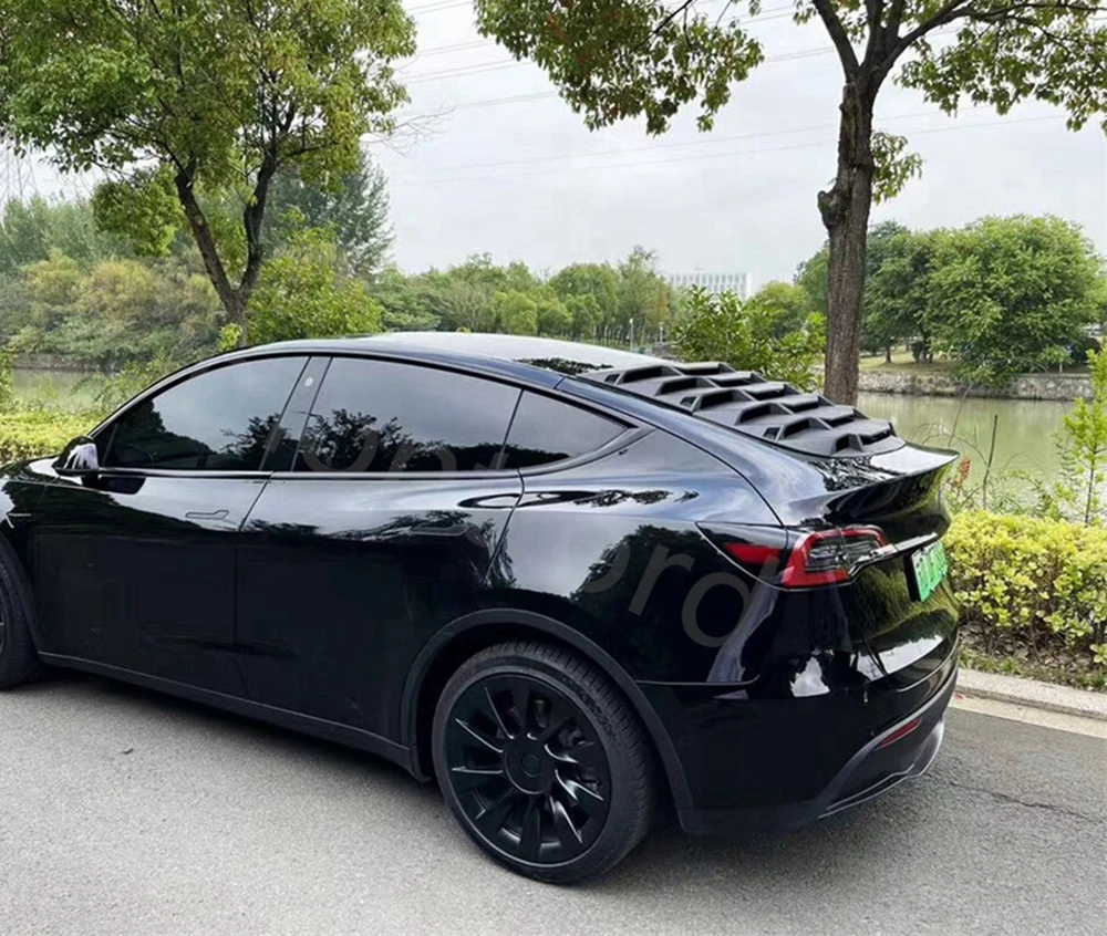 For Tesla Model Y 2021 1pcs car rear window sun visor sun visor spoiler trim auto tuning accessory