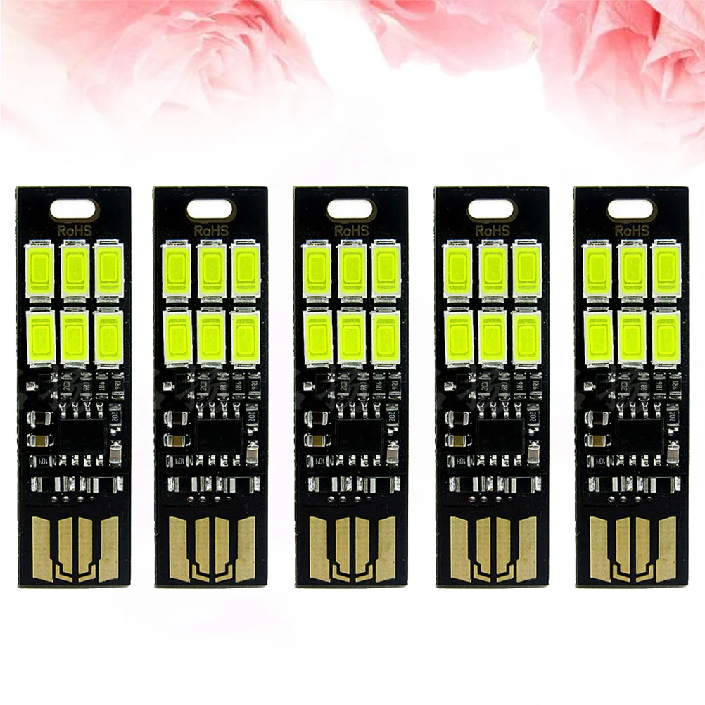 5 szt. Lamp Dotykowych Ultra Jasne Światła LED Podwójne USB Przenośne Lampy na Kemping, Wędrówki, Oświetlenie Awaryjne, Niezbędne w Podróży