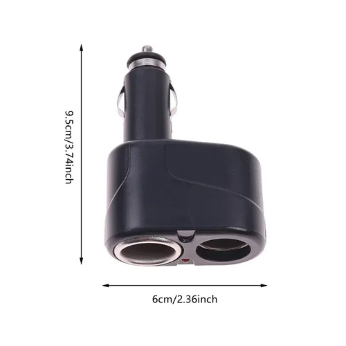 Enchufes de encendedor de cigarrillos duales de 12V, cargador de coche, divisor de encendedor, encendedor de cigarros, adaptador doble, accesorios para coche