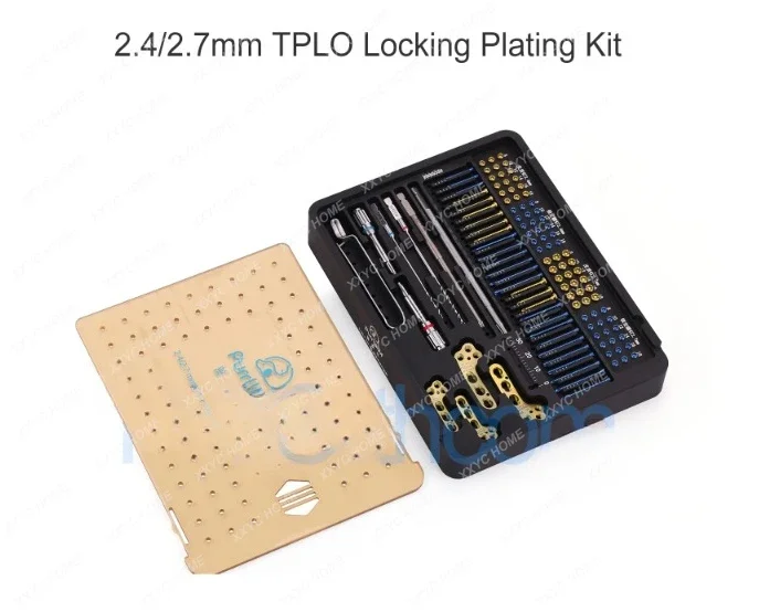 PH Orthocom 2.4/2.7mm TPLO Locking Plates Instrument Kit Veterinaria Pets Mascotas Orthopedic Surgical Instruments