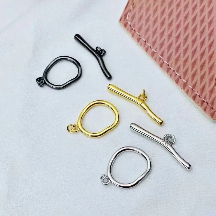 Fashion New Trendy Hot DIY Nice Quality S925 Sterling Silver Pendant Necklace Bracelet Clasp Hook 5pcs/lot