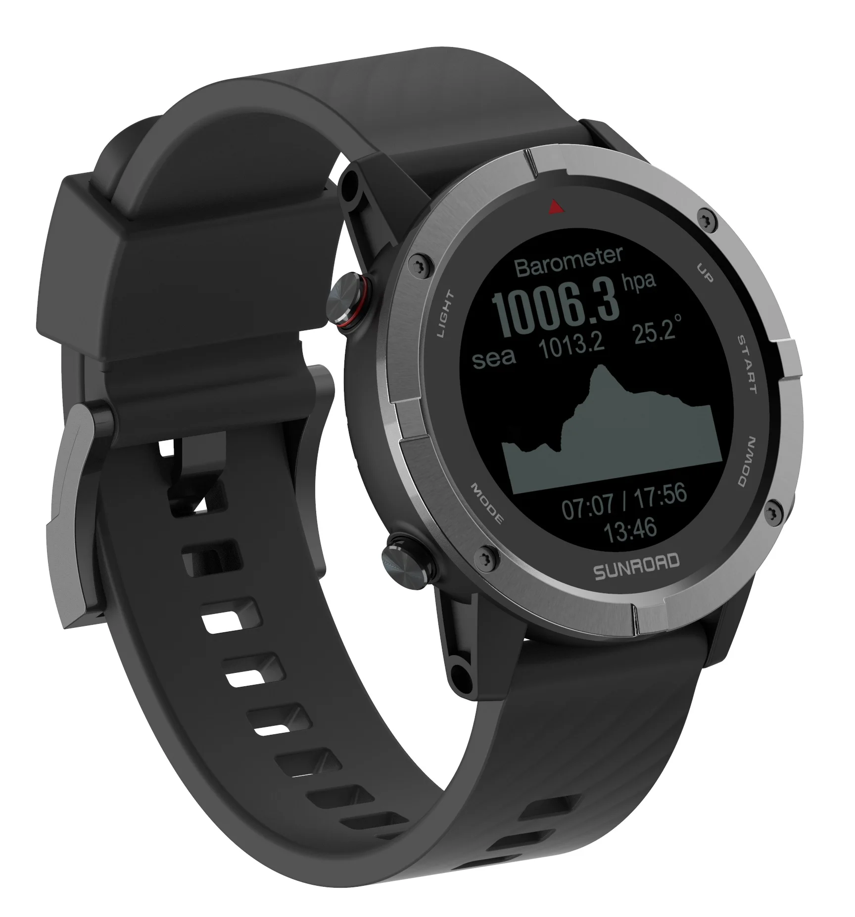 SUNROAD Montre sport numérique altimètre étanche boussole baromètre podomètre LED-Eiffelshop