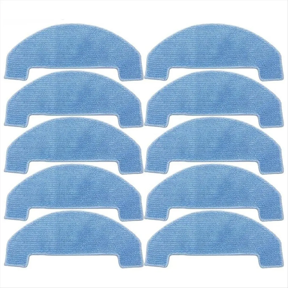 Kit de Panos de Limpeza Reutilizáveis B26B!BG para Mop Plano Seco e Úmido Azul - Almofadas de Limpeza para Peças do Robô Aspirador Ultenic D10