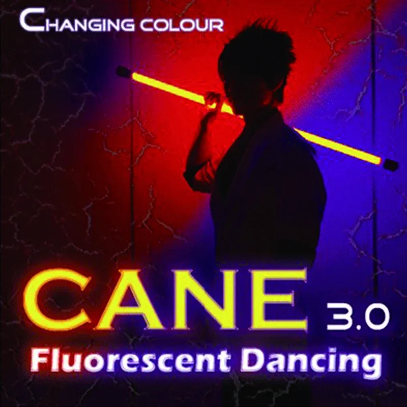 Color Changing Cane 3.0 Fluorescent Dancing For Professional Magicians Prop Stage Magic Trick Illusion Party Magic Show Comedy