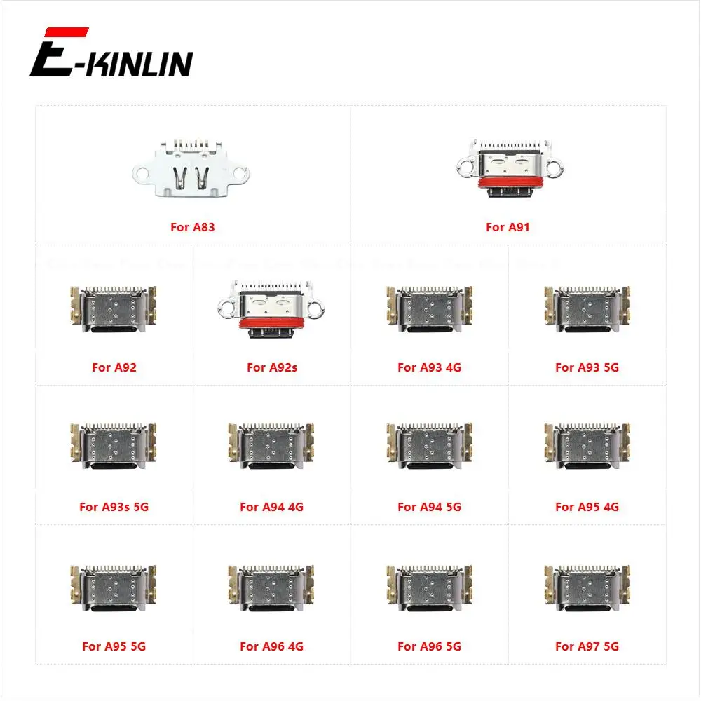 Type-C Micro USB Jack Charge Charging Connector Plug Dock Socket Port For OPPO A83 A91 A92 A92s A93 A93s A94 A95 A96 A97 4G 5G