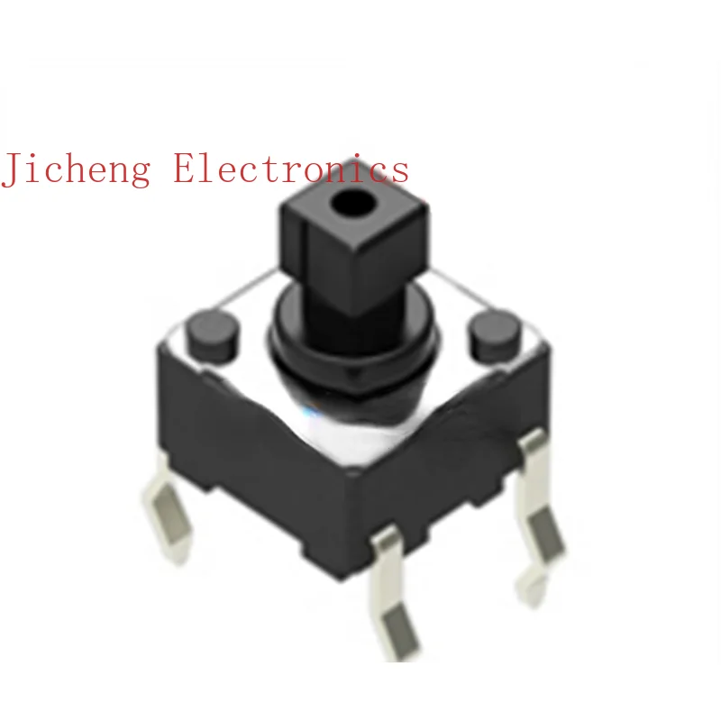 10PCSImported From Japan Square Head 6*6*7.3MM Straight Plug Vertical Micro-motion Tact Key Switch 4 Pins 6x6x7.3