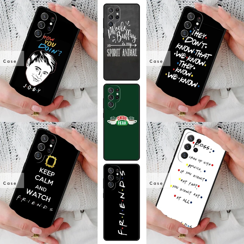 FRIENDS TV SHOW Best Friends Forever design Phone Case for Samsung Galaxy S26 S25 S24 S23 S22 S21 S20 Note10 Plus FE Ultra Cover