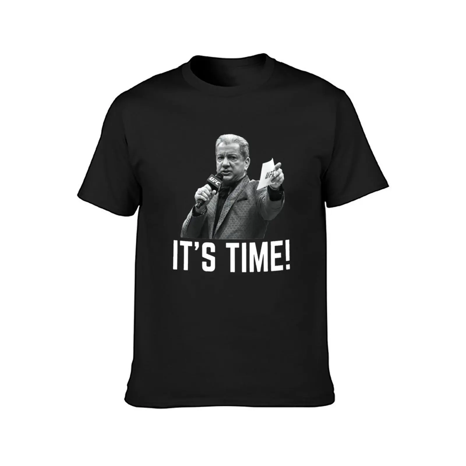 Bruce Buffer It's Time T-Shirt boys animal print oversized mens workout shirts