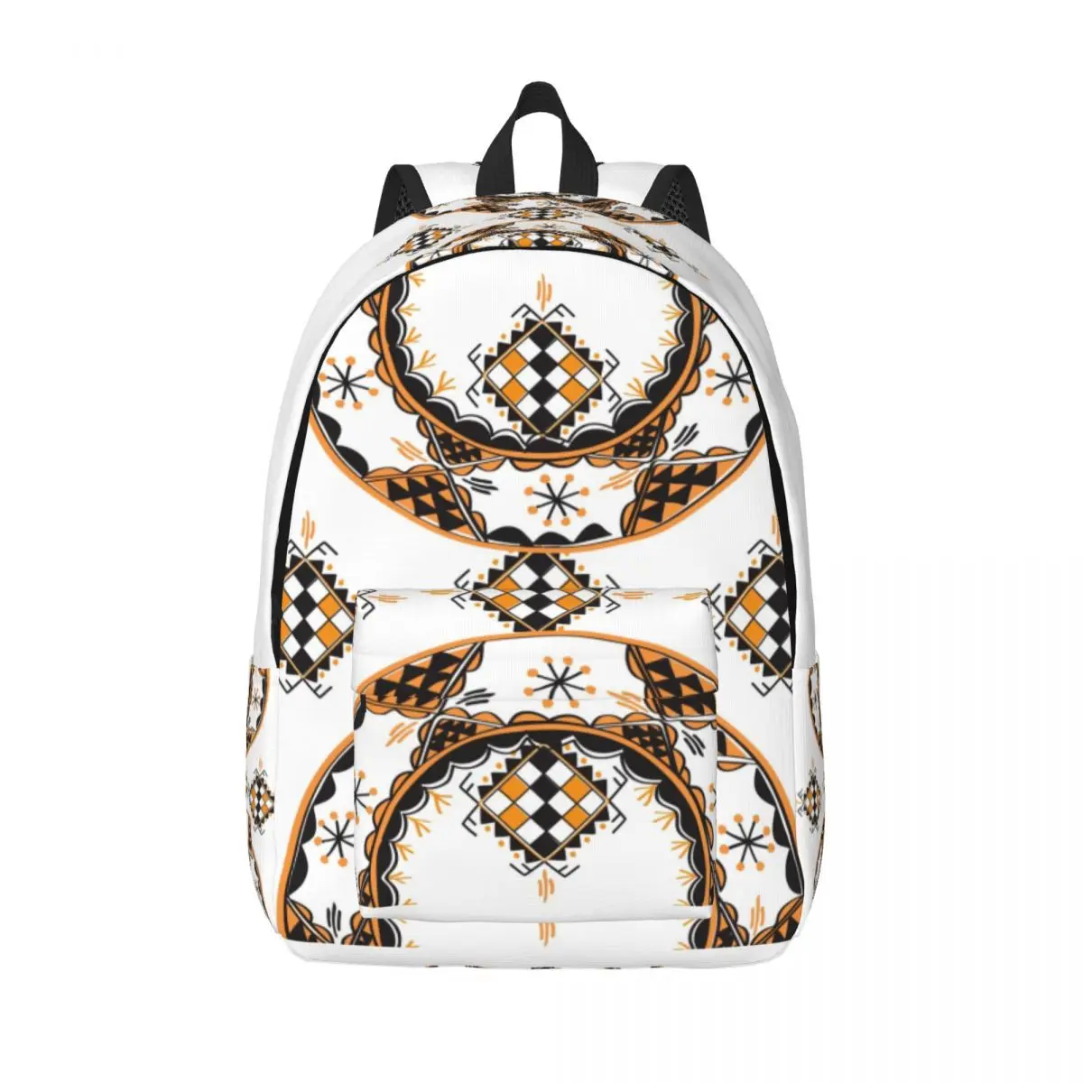 Z Imazighen Canvas Backpack for Boys Girls Kabyle Carpet Amazigh School College Travel Bags Women Bookbag Fits 15 Inch Laptop