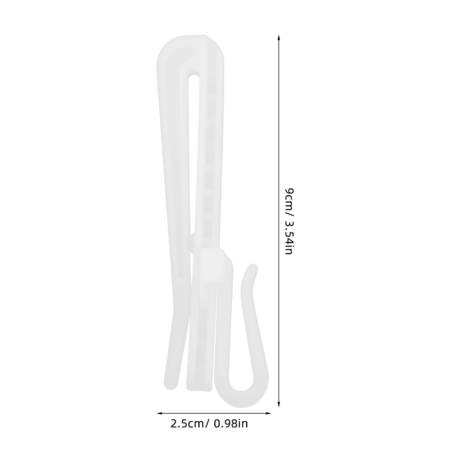 50 قطعة قابل للتعديل قرصة مطوي الستار السنانير مقاطع بلاستيكية لستائر دش المسار السنانير مرنة الستار معلقة التبعي #2