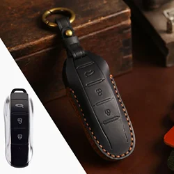 Leather Car Key Cover Key Case Keychain Accessories for Dongfeng Fengguang DFSK Glory 580 Fengon Ix5 Ix7 Seres 3 5 Sf5 2021 2022