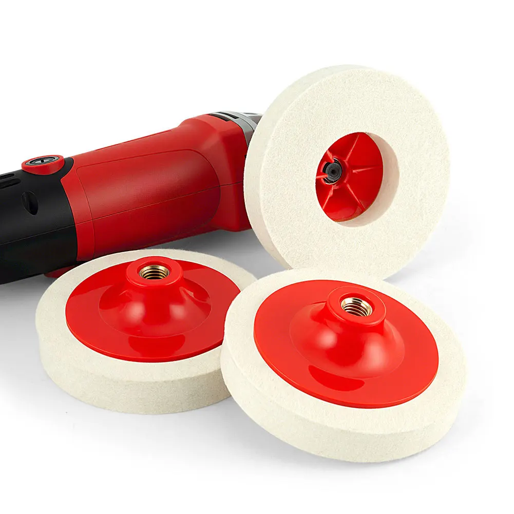 1pc-115-ミリメートル-125-ミリメートル木製フラット研磨ホイールパッド研削ディスクフェルト研磨ディスク金属大理石ガラスセラミック研削ツール