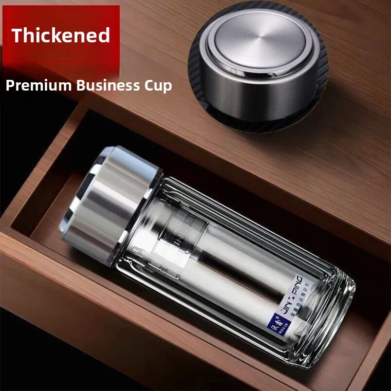 thickened-tempered-glass-cup-with-lid-portable-insulated-high-borosilicate-heat-resistant-car-use-double-layered-beer-cup